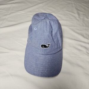 Vineyard Vines Youth Unisex Adjustable Strap Baseball Hat 100% Cotton Blue